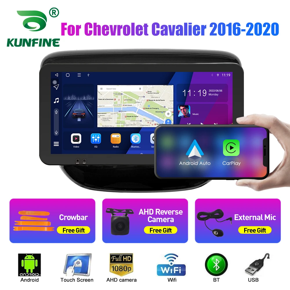 

10,33-дюймовый автомобильный радиоприемник для Chevrolet Cavalier 16- 2Din Android, восьмиядерный автомобильный стерео DVD, GPS-навигатор, плеер QLED, экран Carplay