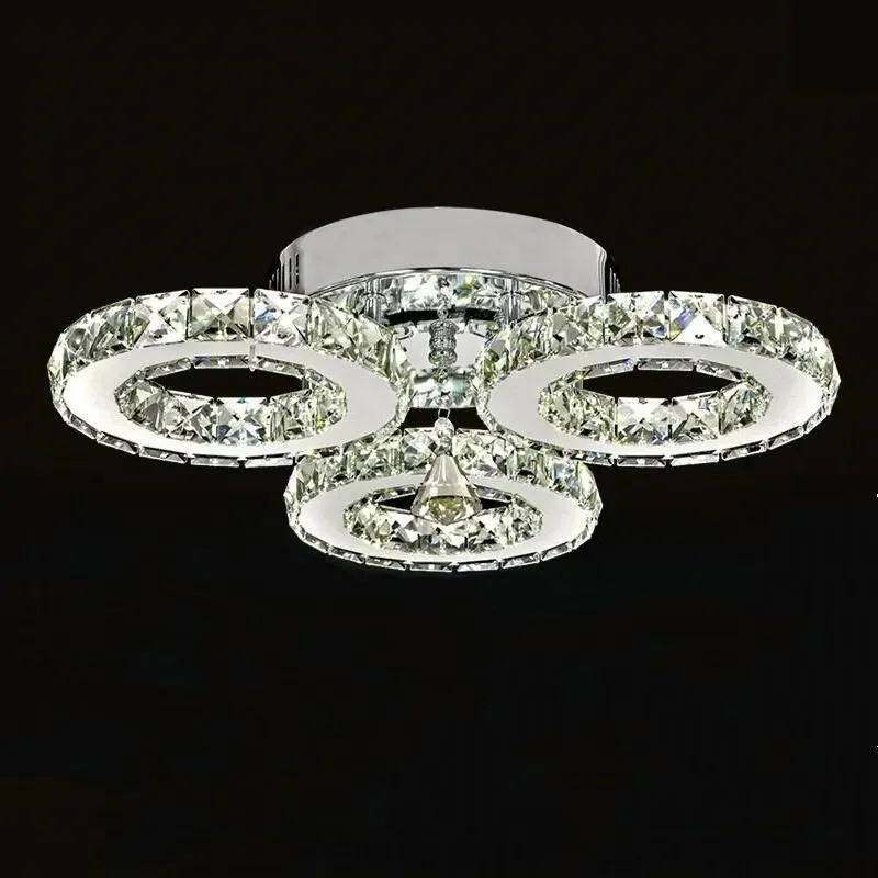 

Modern 3 ring Lustre chandelier Led Crystal Chandelier Lighting Ceiling Chandeliers Light Living room lights Bedroom lights