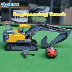 DOUBLE E 598/590 1/16 RC Truck 3 In 1 Simulation 2.4G APP Dual Remote Control Alloy Excavator RC Dump Engineering Truck Kid Toy