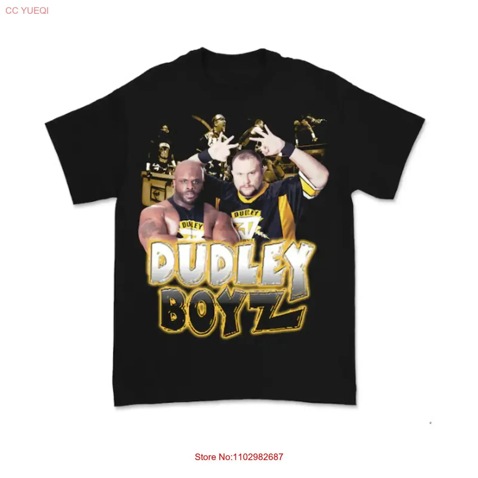 Camiseta estilo Dudley Boyz Team para hombre, talla regular S 4XL KK491, ropa de diseñador vintage lavada, unisex, versátil, informal