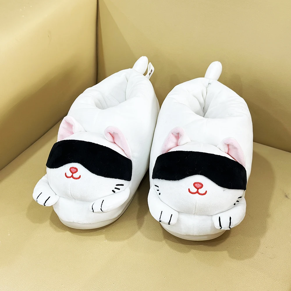 

Cute white cat plush slippers Toys Lovely Rabbit for Children Girls Room Decor