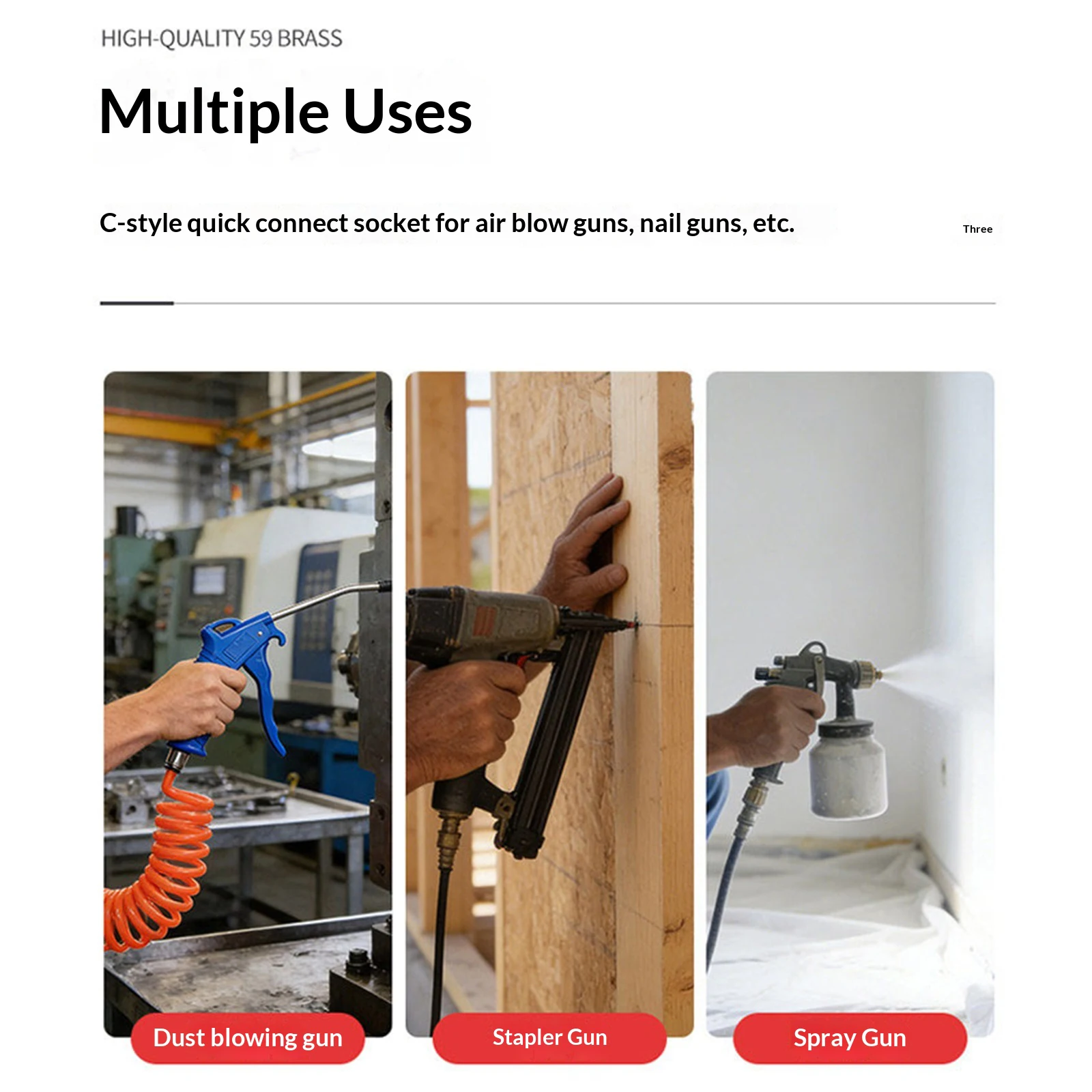 Fire Extinguisher Small - Adapter voor kleine luchttanks met manometer,