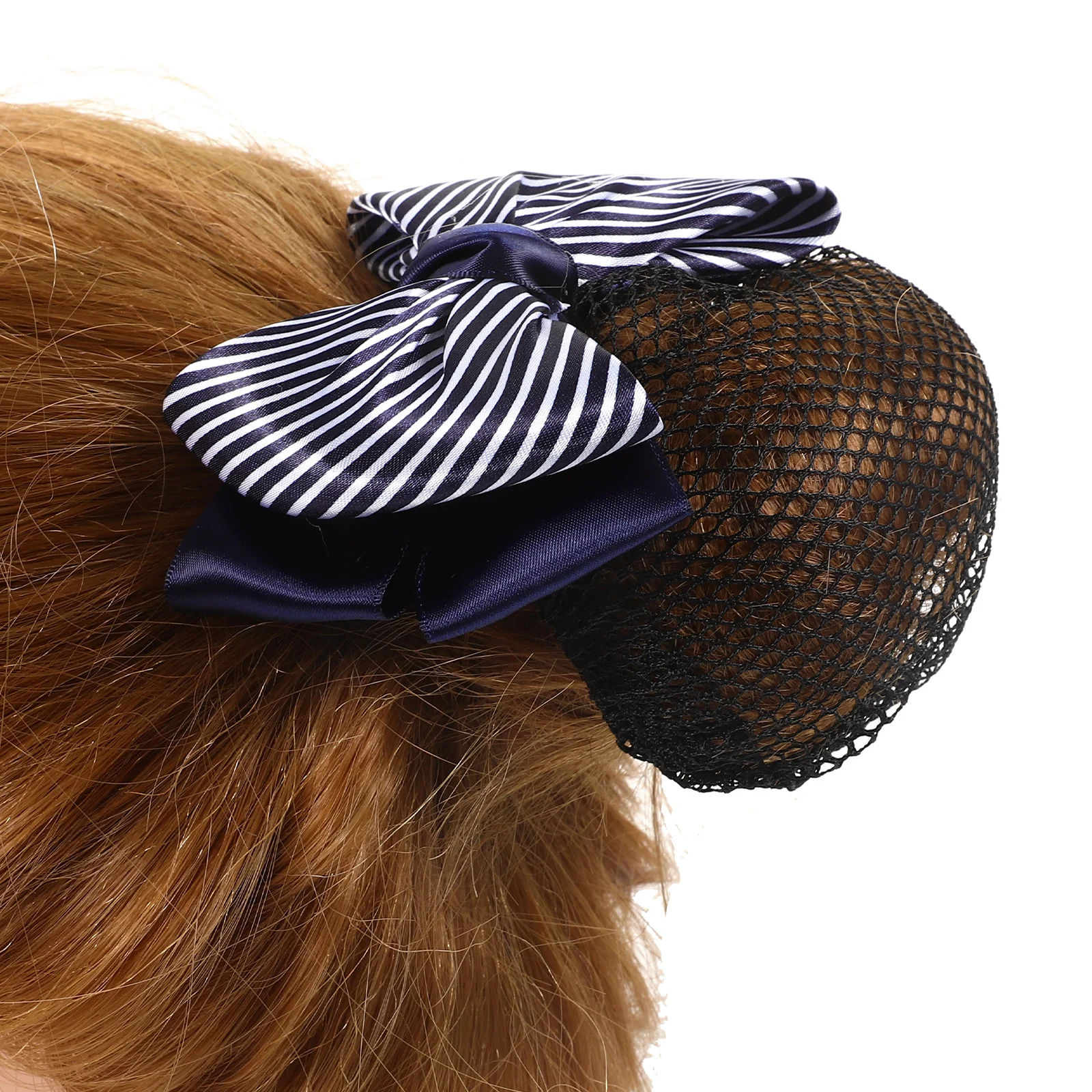 

Elegant Women Hair Bun Cover Professional Accessory Metal Cloth Material Stylish Design Ballet Dance Bun Clip