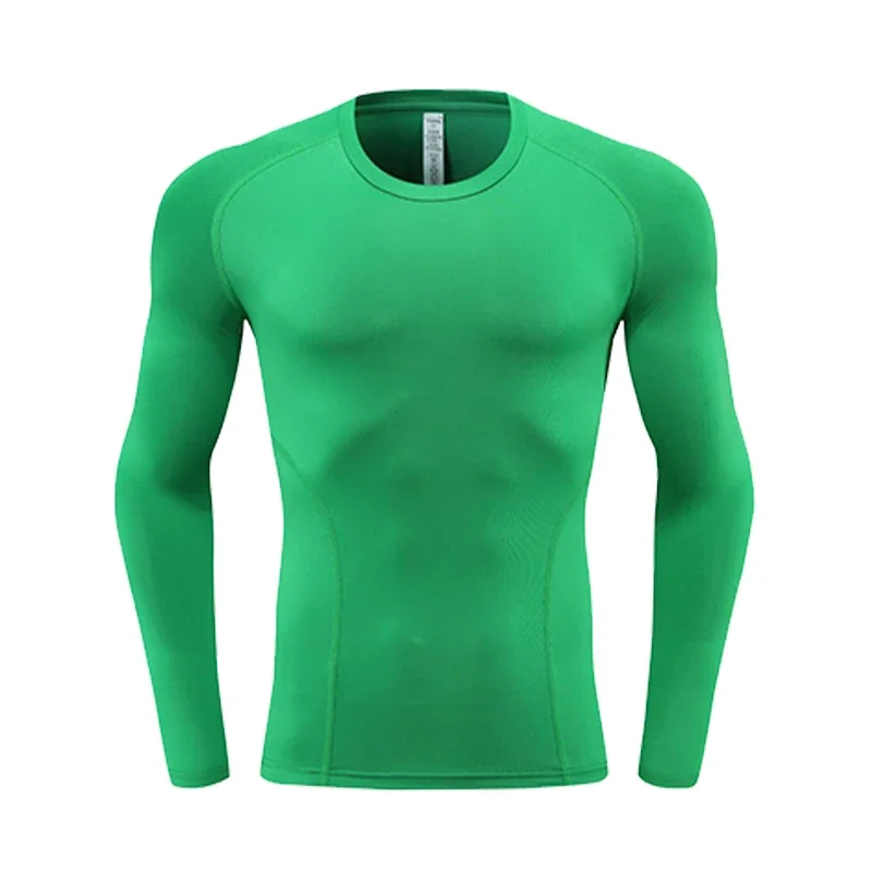 

Men's Sports and Fitness Tops Running Training Clothes Autumn and Winter Long-sleeved T-shirt Warm Tight Winter Bottoming Shirt