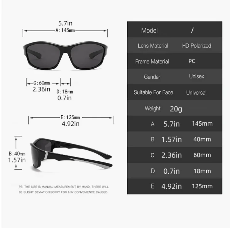Okum Fashion Polarisierte Brille UV400, Anti-UV, Blendschutz, Starklichtfilter, geeignet für Radfahren, Autofahren, Angeln, etc. – Detail 4