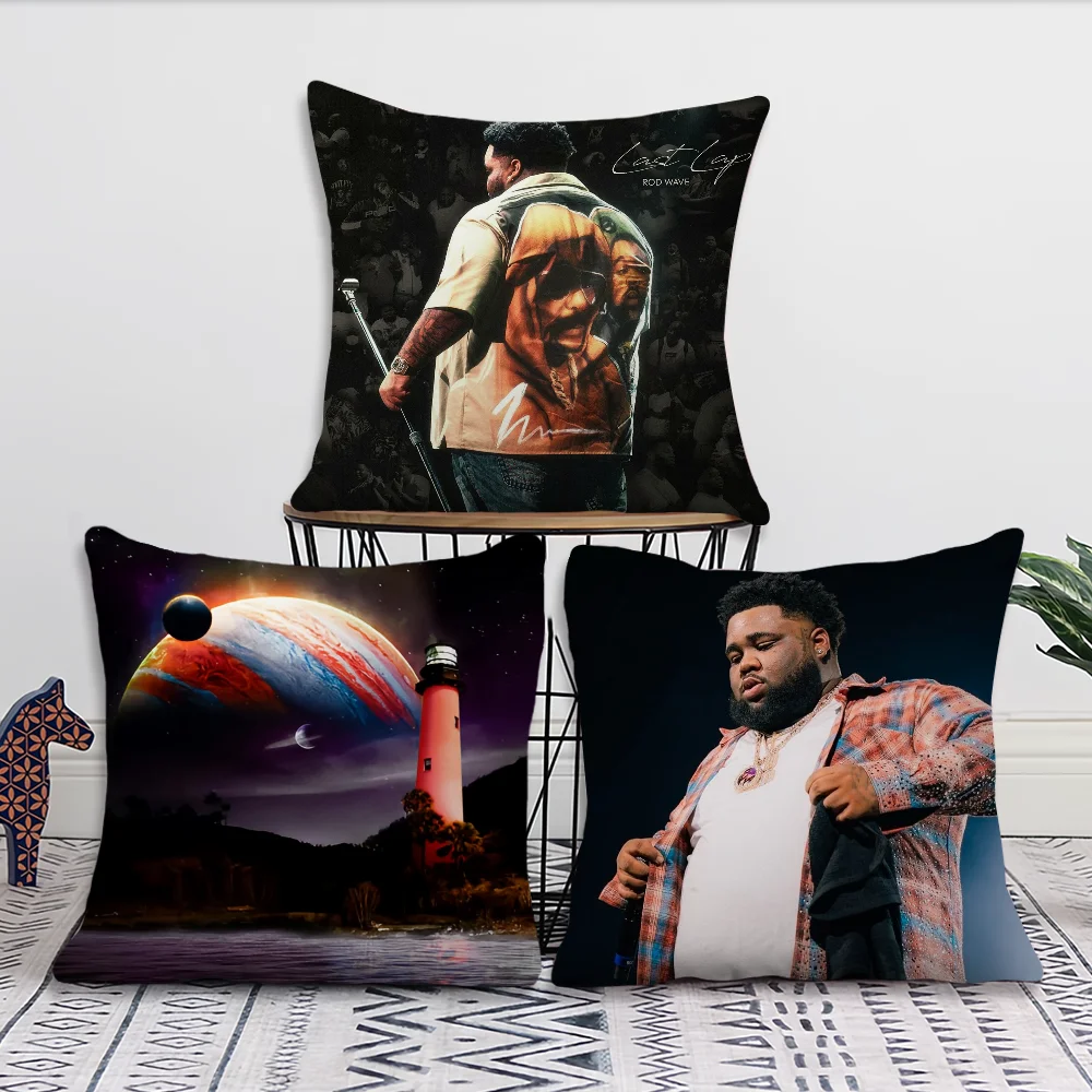 Rapper Rod Wave Last Lap Pillow Case Sofa Living Room Bedroom Headboard Backrest Cushion Square Cushion Nap Time