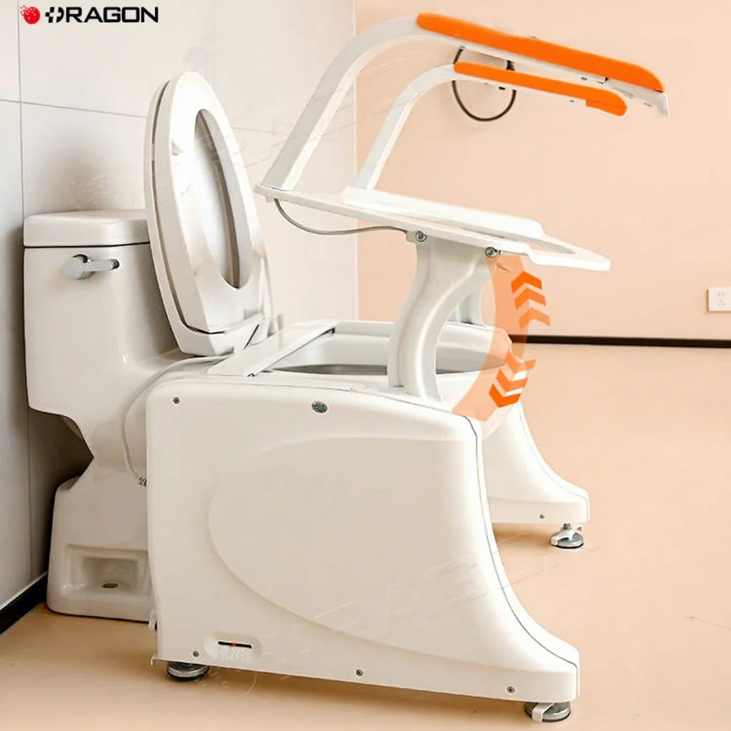 

Electric Patient Lift Device Patient Transfer Lift Chair Toilet Lift for Long-Term Care Rehabilitation Therapy Supplies