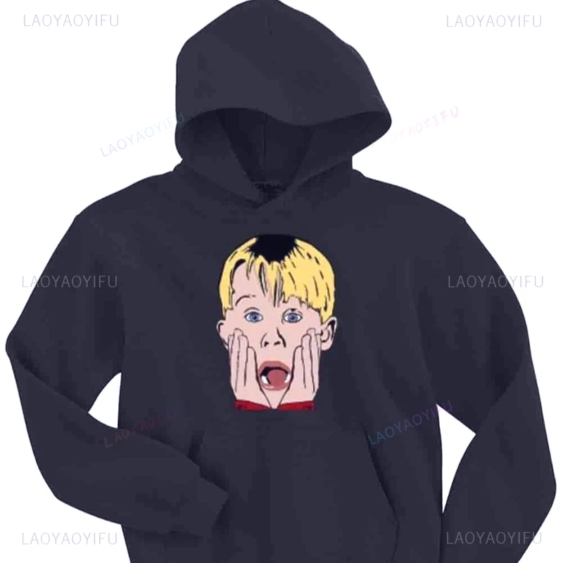 Kevin McCallister sudadera navideña solo en casa sudadera personalidad ropa de hombre estilo Humor sudaderas con capucha de los años 80 ropa de mujer