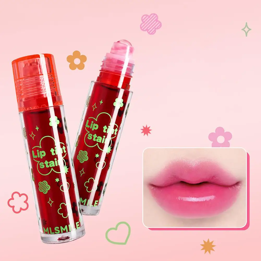 New Moisturizing Transparent Lip Oil Fruit Roll-On Moisturizing Cosmetics Lip Lip Balm Hydrating Lip Lip Gloss 5ML Care Pri V8C8