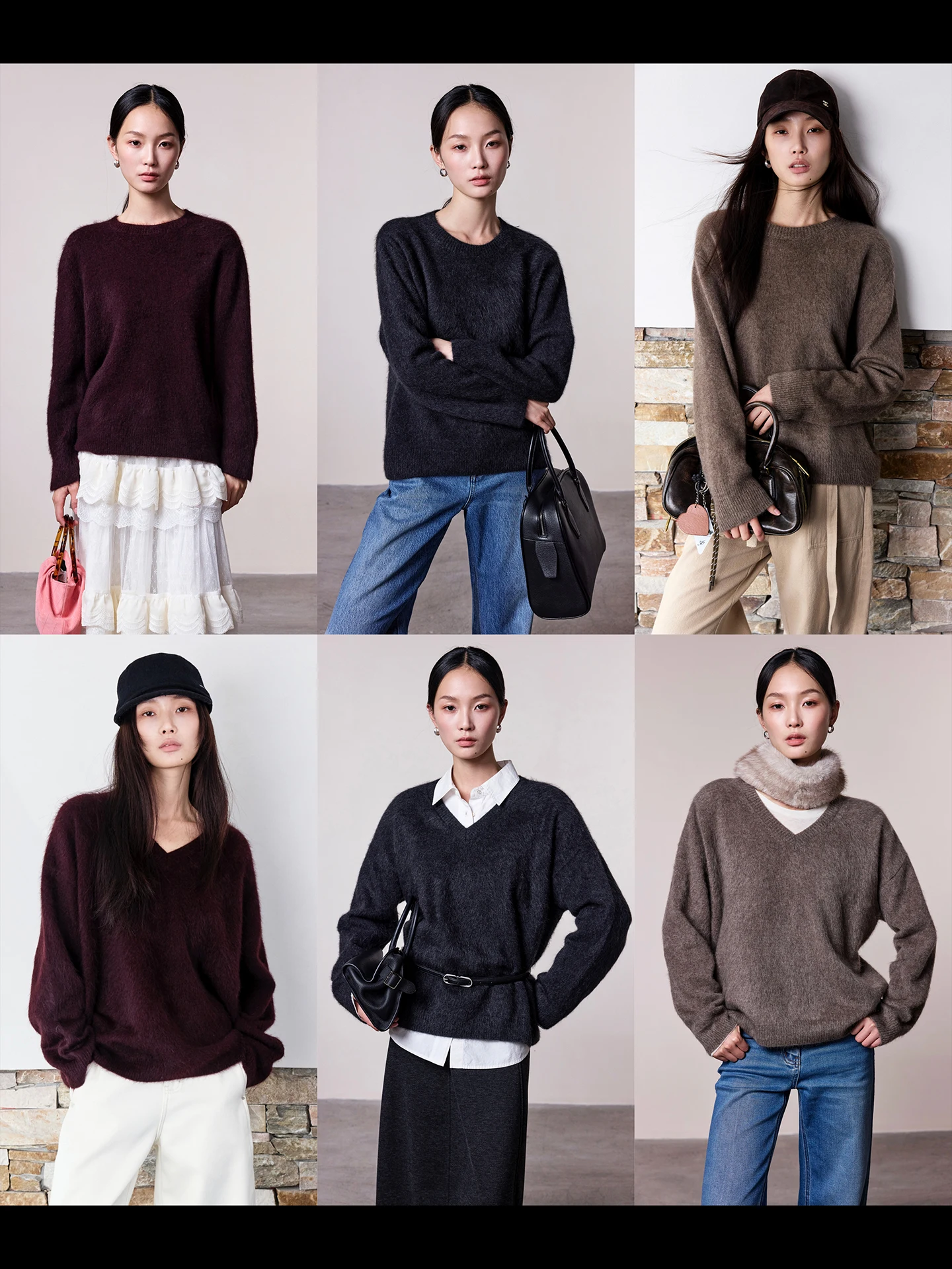 

Soft Gold 00% Yak Wool Fce Sweater Series V-ne Round-ne Women's Comfortable Knitted Long Sve Warm Top Elysienne No...