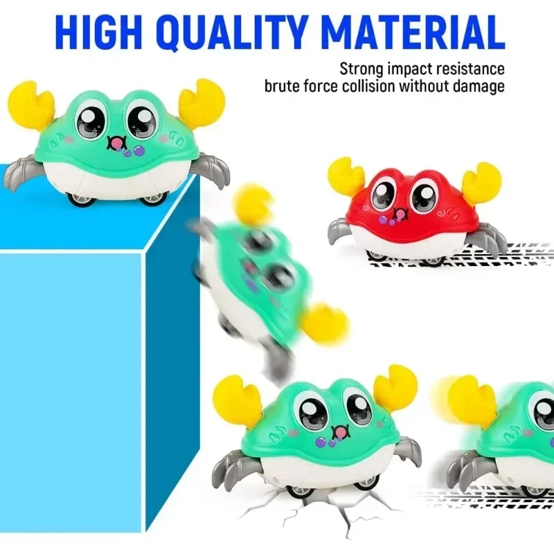 크롤링 크랩 아기 감각 관성 장난감, 유아 학습 크롤링 걷기 만화, 귀여운 몬테소리 장난감, 어린이 선물