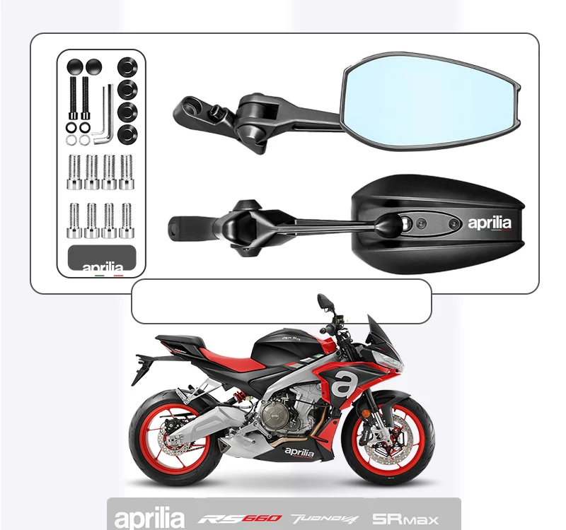 

Motorcycle Modification Universal Rearview Mirror Suitable For Aprillia Tuareg 660 RSV4 RS 660 TUONO-V4 Shiver SRMAX Accessories