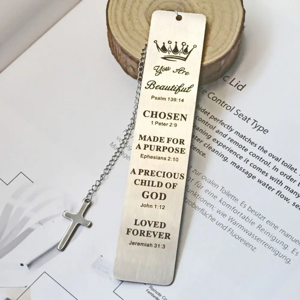 New Silver Metal Bookmarks Creative Vintage Jesus Book Marker Religious Belief Student Gifts Reading Accessories School Supplies