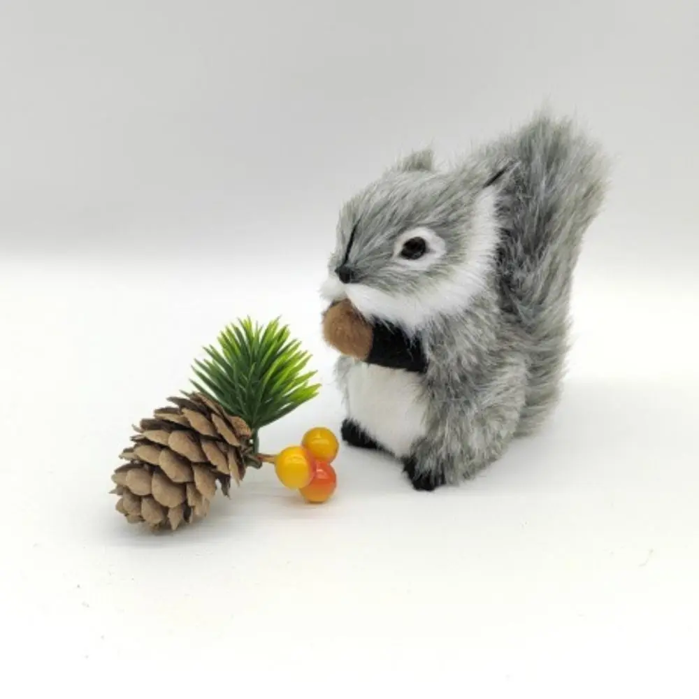 

Kawaii Big Tail Squirrel White Belly Soft Squirrel Comfortable Collection Squirrel Stuffed Plushie Gifts