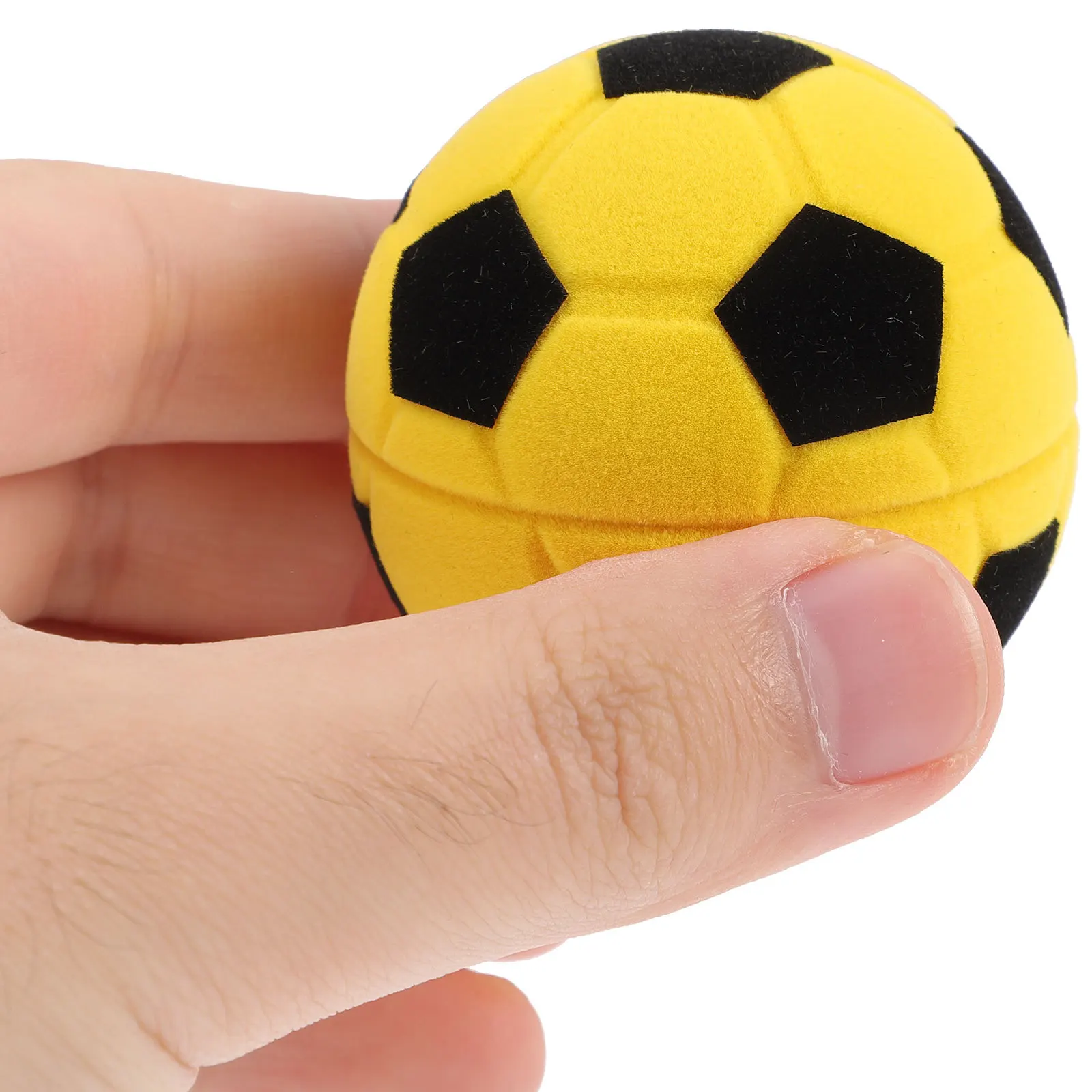 

2Pcs Soccer Shape Ring Box Small Jewelry Storage Case Proposal Engagement Wedding Ring Organizer Portable Gift