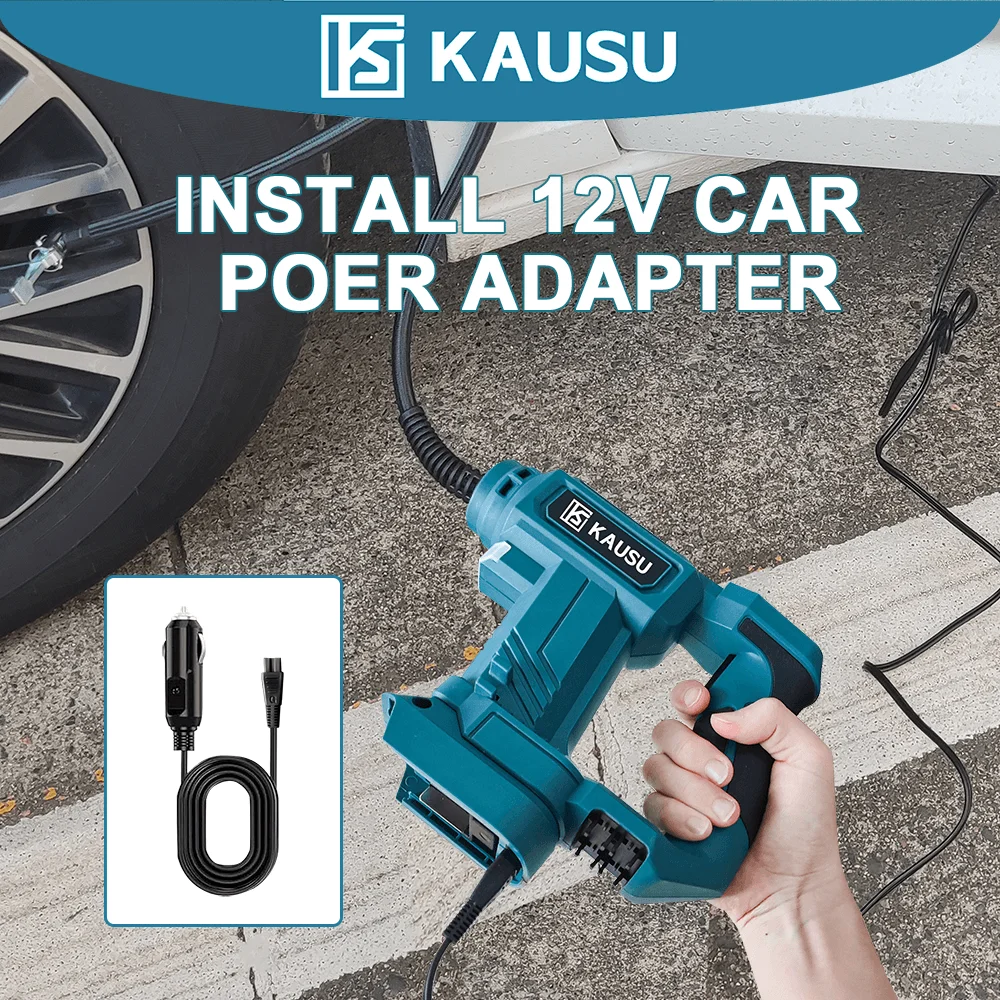 Беспроводной воздушный насос 2 в 1, портативный автомобильный насос для накачивания шин, воздушный компрессор, автоматический надувной насос для батареи Makita 18 В (без батареи)