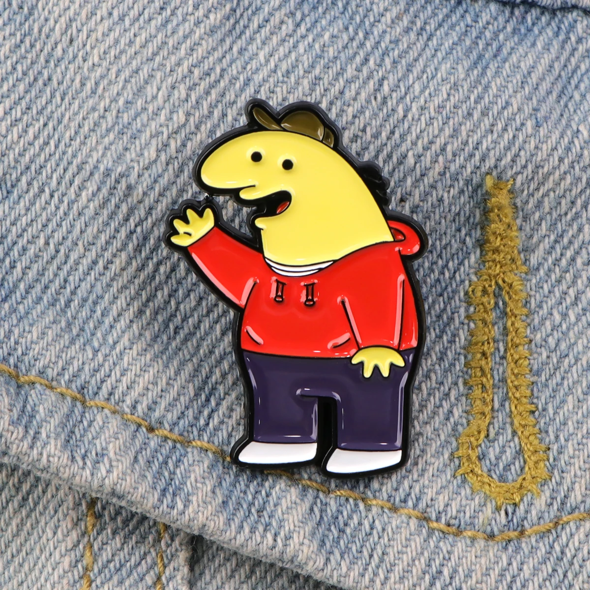 Smiling Friend Enamel Pins Badge Brooch backpacks Bag Collar Lapel Decoration Jewelry Gifts for Friends