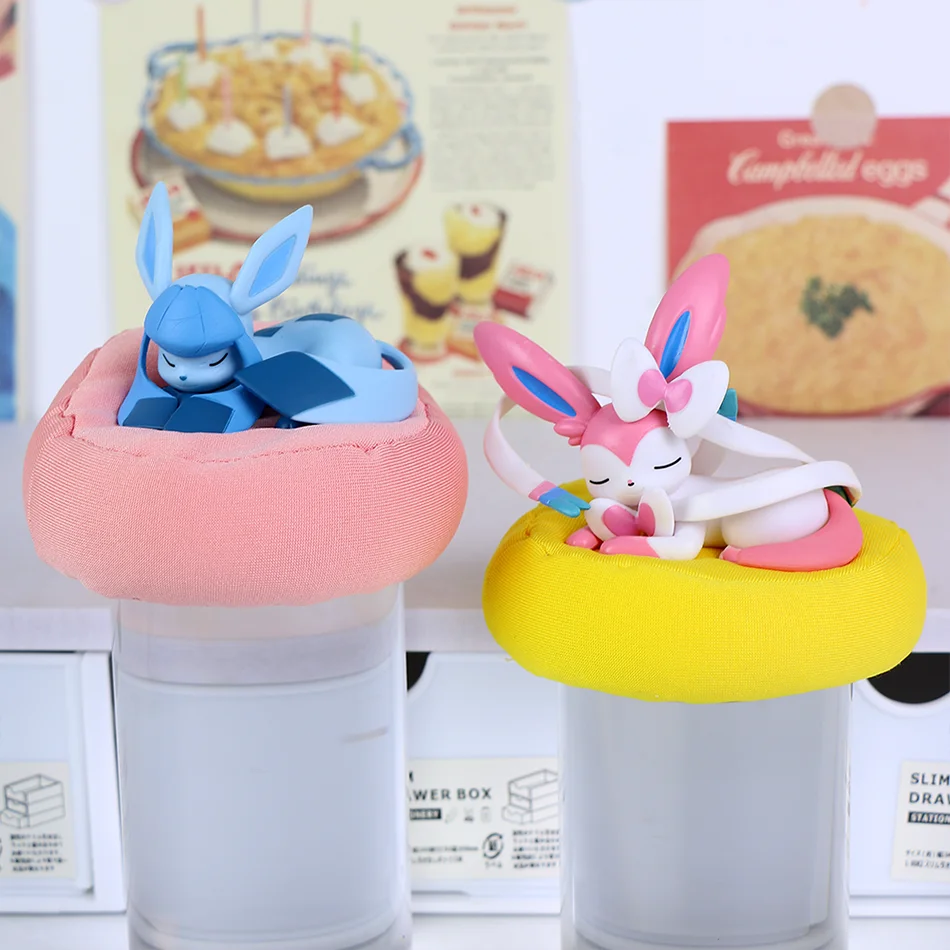 Anime Pokémon Blind Box Eevee Familie Schlaf-Serie Figuren 1-9 Stück Eevee Schlaf-Serie Handpositioniertes Spielzeug Geschenk für Freunde – Detail 8