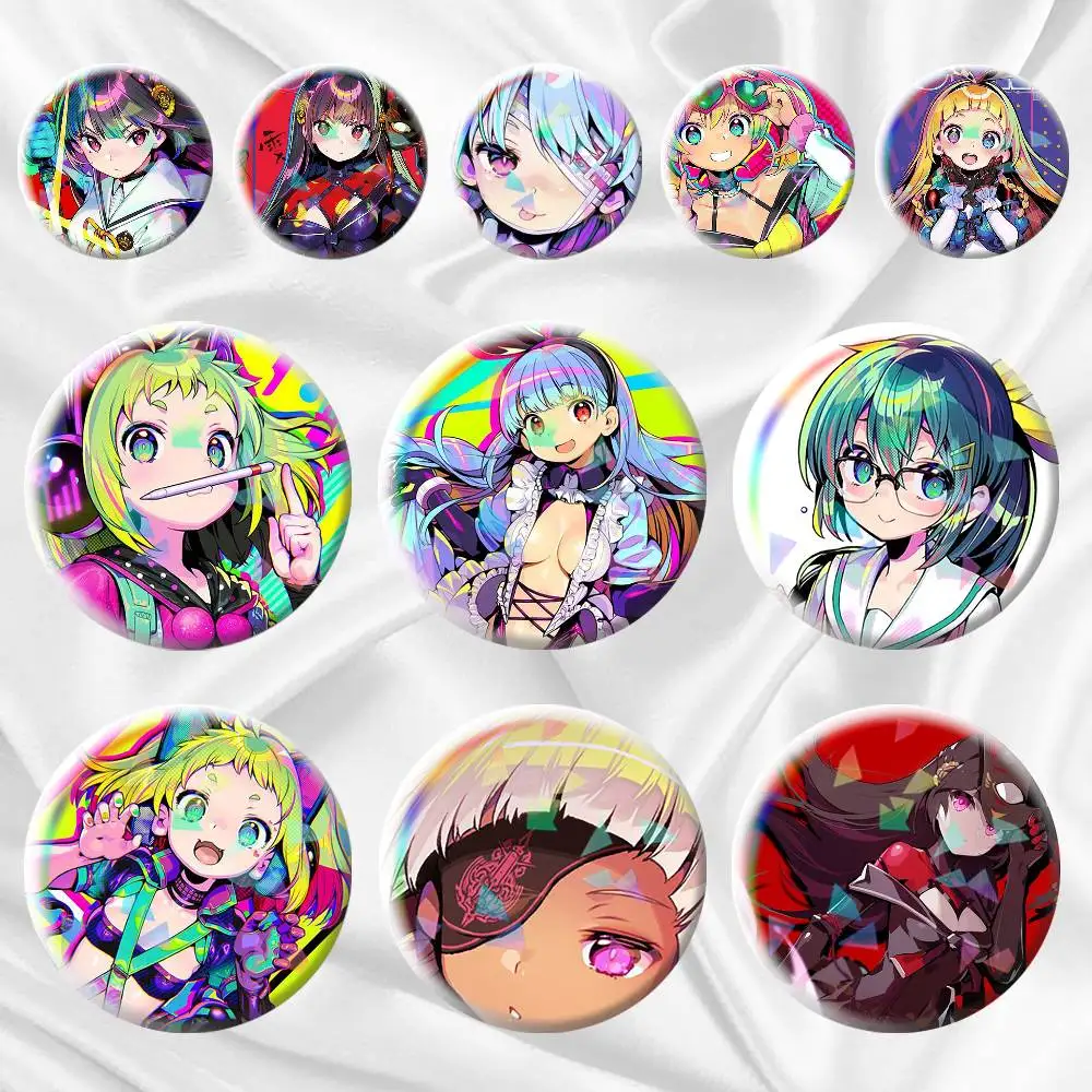 

Kikuchiyo Dohna Dohna G-Game 75mm 58mm 44mm 25mm Brooch Backpack Hat Pins Accessories Toys Badge