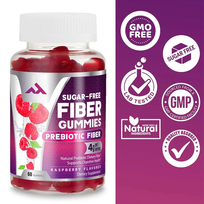 

Fiber Gummies -Sugar Free Gummies Supplement,4 Grams of Soluble Fiber Per Serving-supports Daily Digestive Health and Regularity