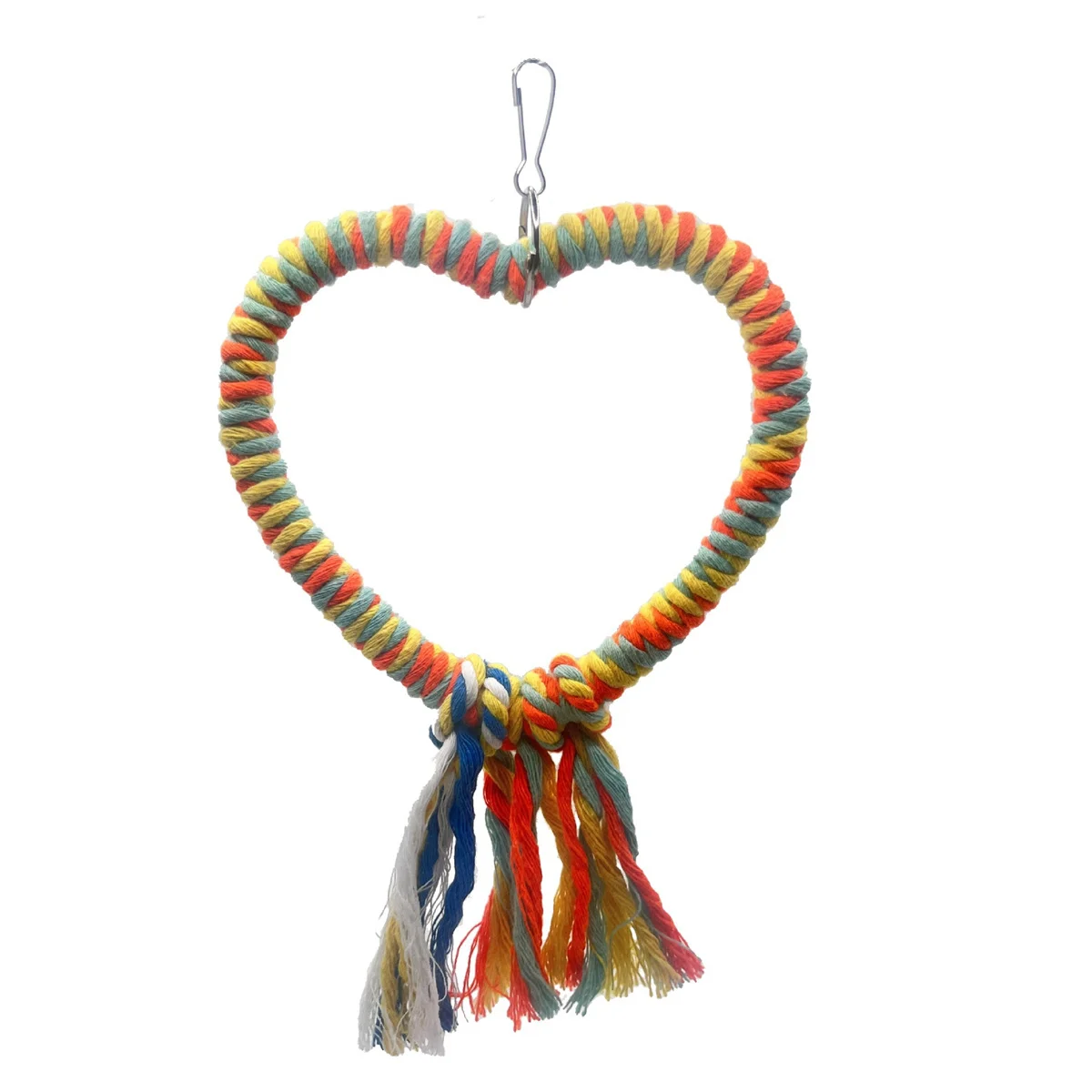 الحب شكل القطن حبل سوينغ لعبة الطيور الملونة الببغاء جثم تسلق طحن منقار الوقوف قفص الطيور اكسسوارات الديكور