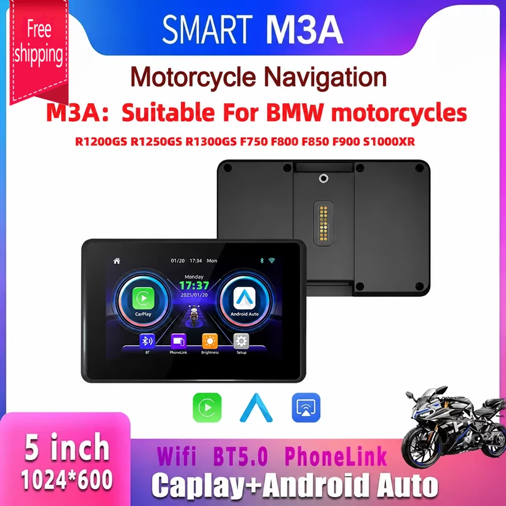 SMART Special For BMW R1200GS R1250GS R1300GS F800 F850 F900 S1000XR Wireless CarPlay Moto Android Auto GPS Motor Navigation