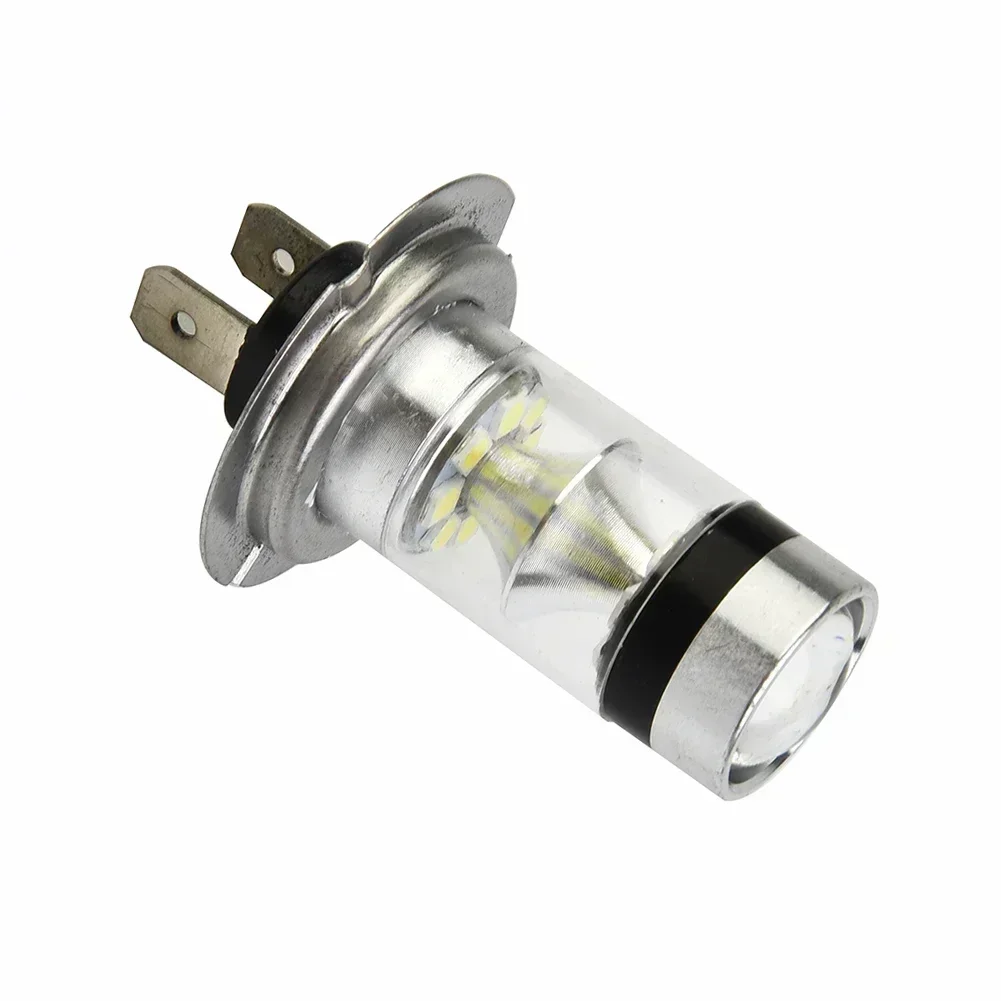 Lampadine per fari per Auto 2 pezzi lampadine per conversione fari a LED H7 abbaglianti anabbaglianti 100W 6000K lampade da corsa per guida automatica Super bianche