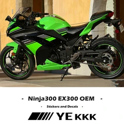 Ninja300 EX300 Original Factory Replicated Stickers For Kawasaki Ninja300 EX300 OEM Full Vehicle Fairing Shell Sticker Decals