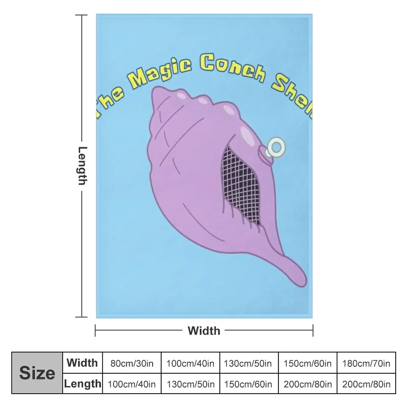 The Magic Conch Shell Throw Blanket Large Designers Winter beds Thin Soft Beds warm winter Blankets