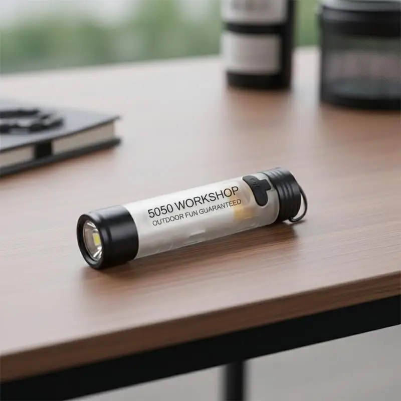 1PC Mini Flashlight Outdoor Key Clip Cap Ambient Led Long Endurance Disaster Relief Emergency Small Light Pocket