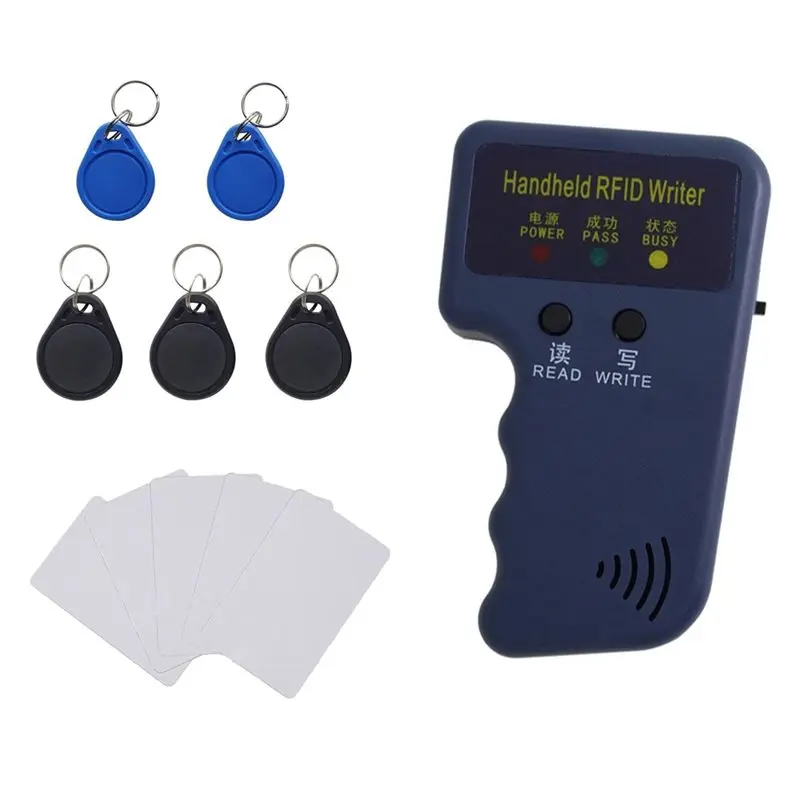 Handheld RFID Reader Writer 125Khz, ID Card Reader Writer Device For T5577 & EM4305 Chip, For Access Control