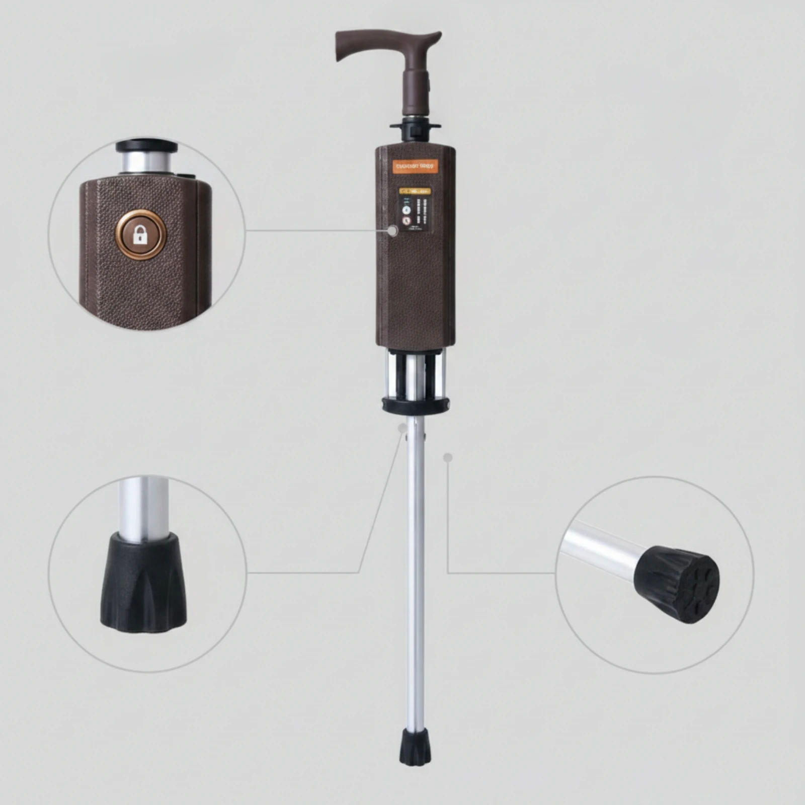 Walking Cane with Seat Foldable Cane with Seat Stool Collapsible Stable for Seniors, Outdoor Walks, Travel - view 6