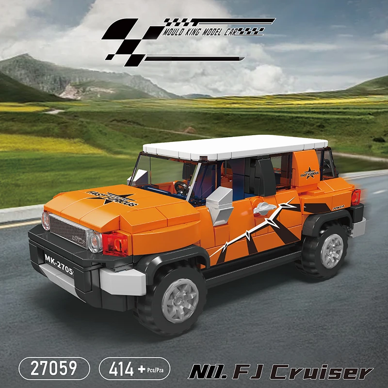 

Racers скоростные чемпионы MOC FJ Cruiser Jeep спортивная гоночная модель автомобиля 414 шт. строительные блоки головоломка игрушки для детей подарок