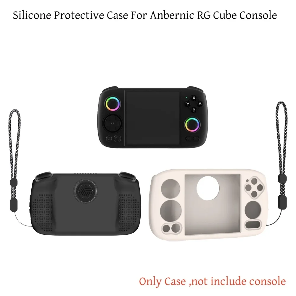 Portable Anbernic RG Cube Silicone Case Protective Cover Shockproof Anti-Fall CrashProof RGCube Game Console Cases Shell Gift