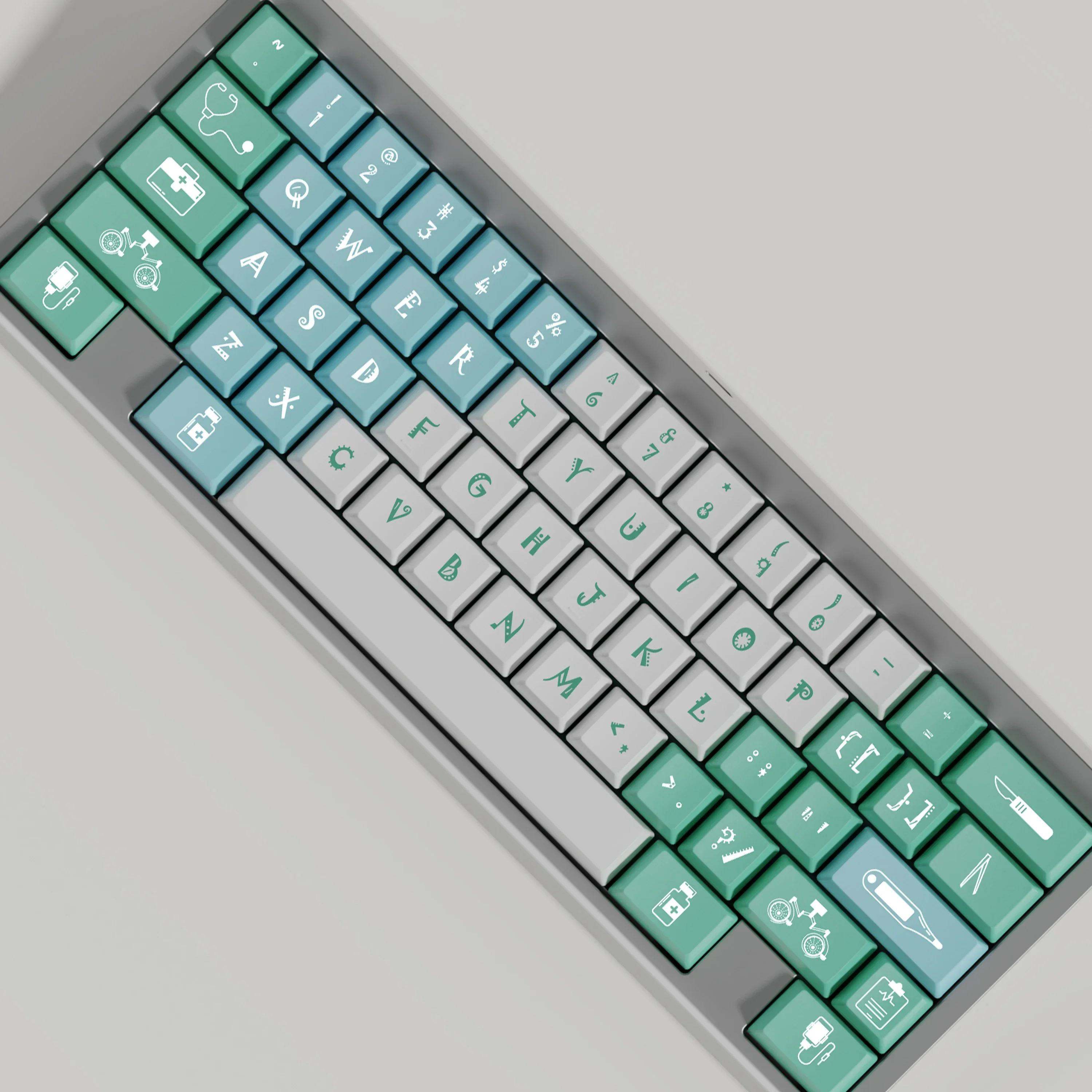

Customized keyboard pbt sublimation original factory height keycap split space-Medicine