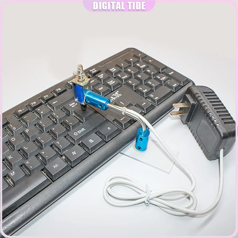 Adjustable Computer Keyboard Physical Clicker Auto Random Click Game Auxiliary Anti-Dropping 1-30S Interval