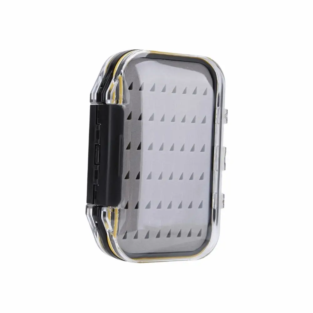 

Двусторонняя коробка для рыболовных приманок нахлыстом, прозрачная крышка с пенопластовой подкладкой, коробка для приманок нахлыстом, пластиковая водонепроницаемая коробка для хранения рыболовных снастей, мух