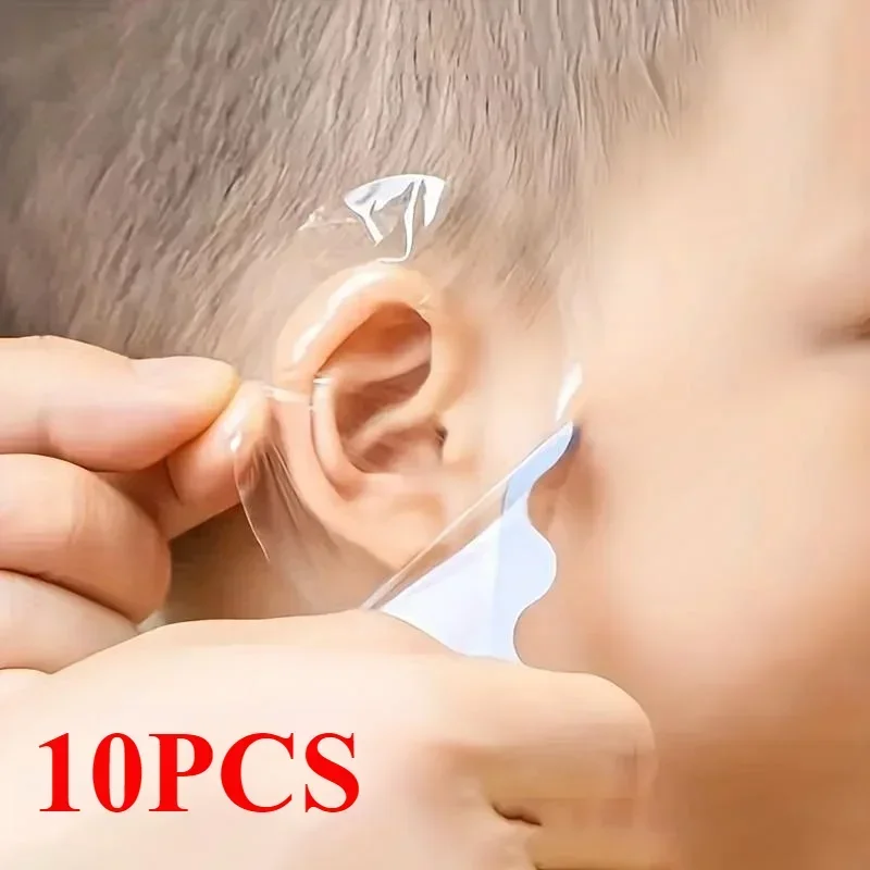 

10pcs Waterproof Baby Ear Stickers Soft Ear Protectors Disposable Ear Cover Perfect for Baby Shower and Bath Time