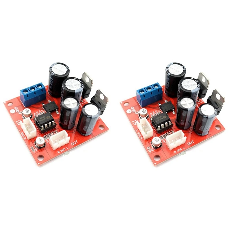 2X NE5532 Preamplifier Board Vinyl Record Player MM MC Phono Preamplifier Preamp Board NE5532 OP Amp Dual AC 5-16V