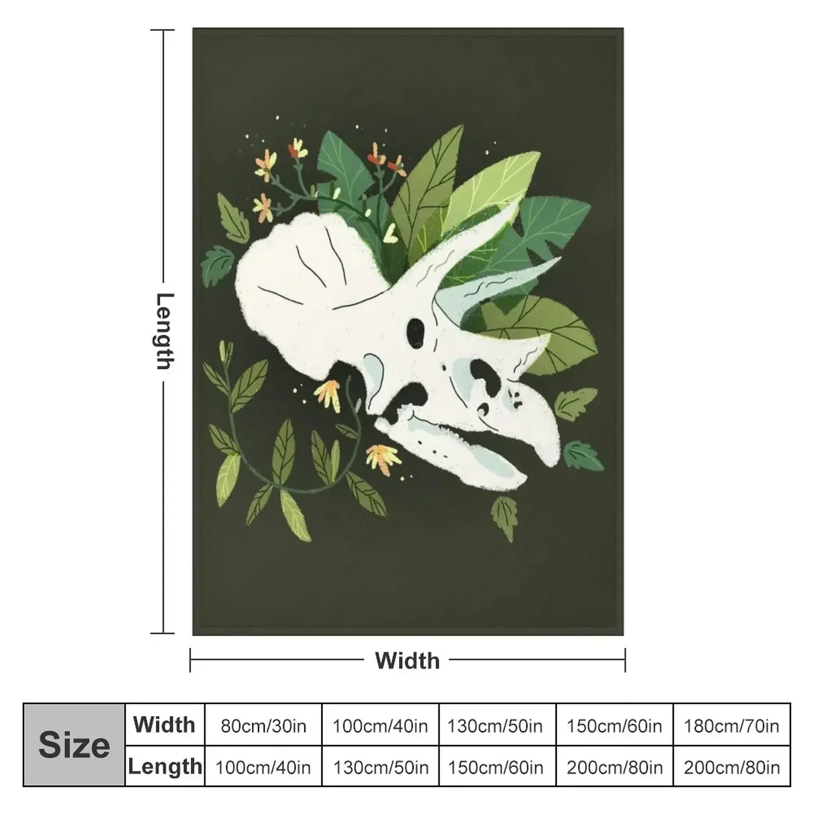 Another Triceratops? Throw Blanket couch cozy soft plush fuzzy picnic outdoor blanket
