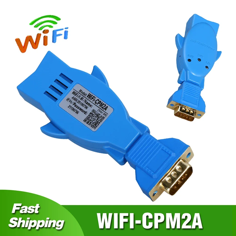 

Wireless Programming Adapter WIFI-CPM2A For Omron CQM1/CPM2C/CJ1M C200HE/HG/HX RS232 PLC Download Cable Replace USB-XW2Z-200S-CV