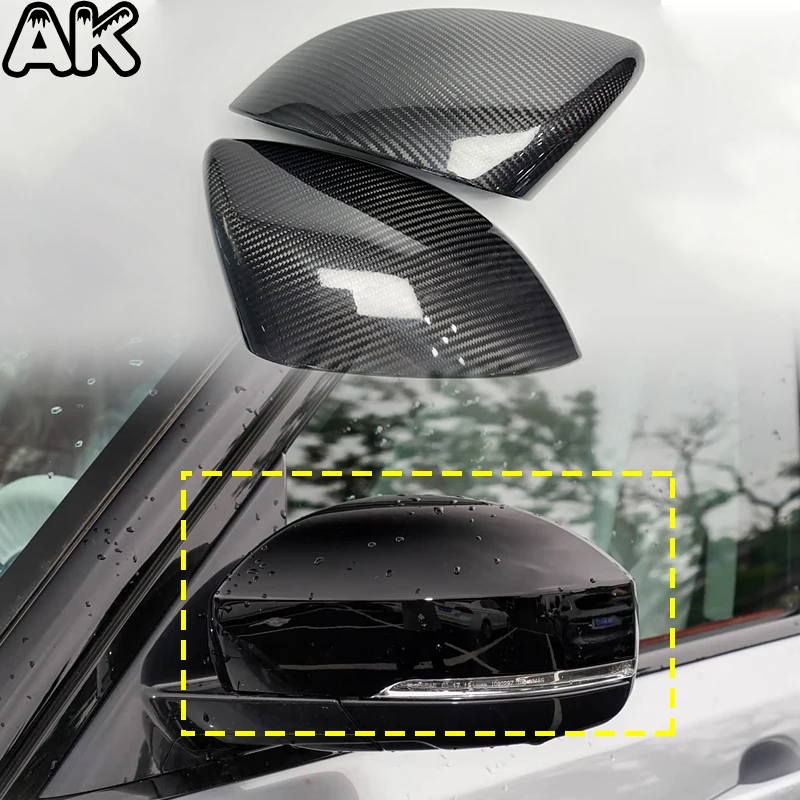 Coques de rétroviseurs extérieurs en fibre de carbone véritable compatibles avec Land Rover Discovery 4 5 L462 Range Rover Vogue L405/Sport L494