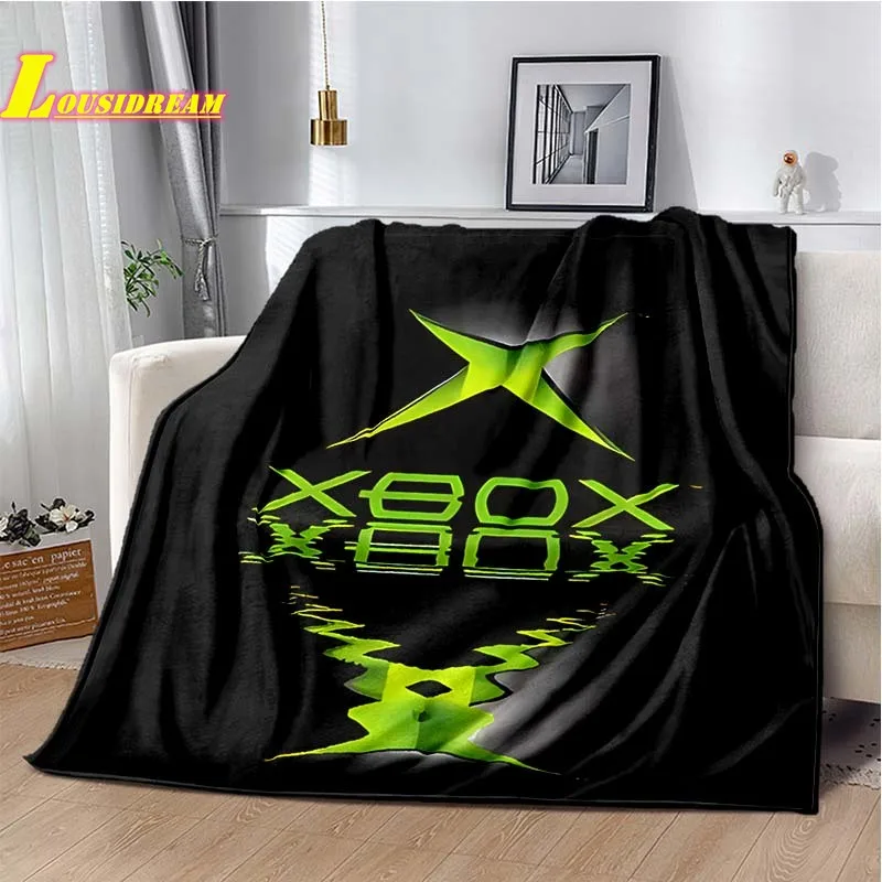 XBOX printed blanket fashion game controller logo soft comfortable blanket sofa bed children's room decoration birthday gift