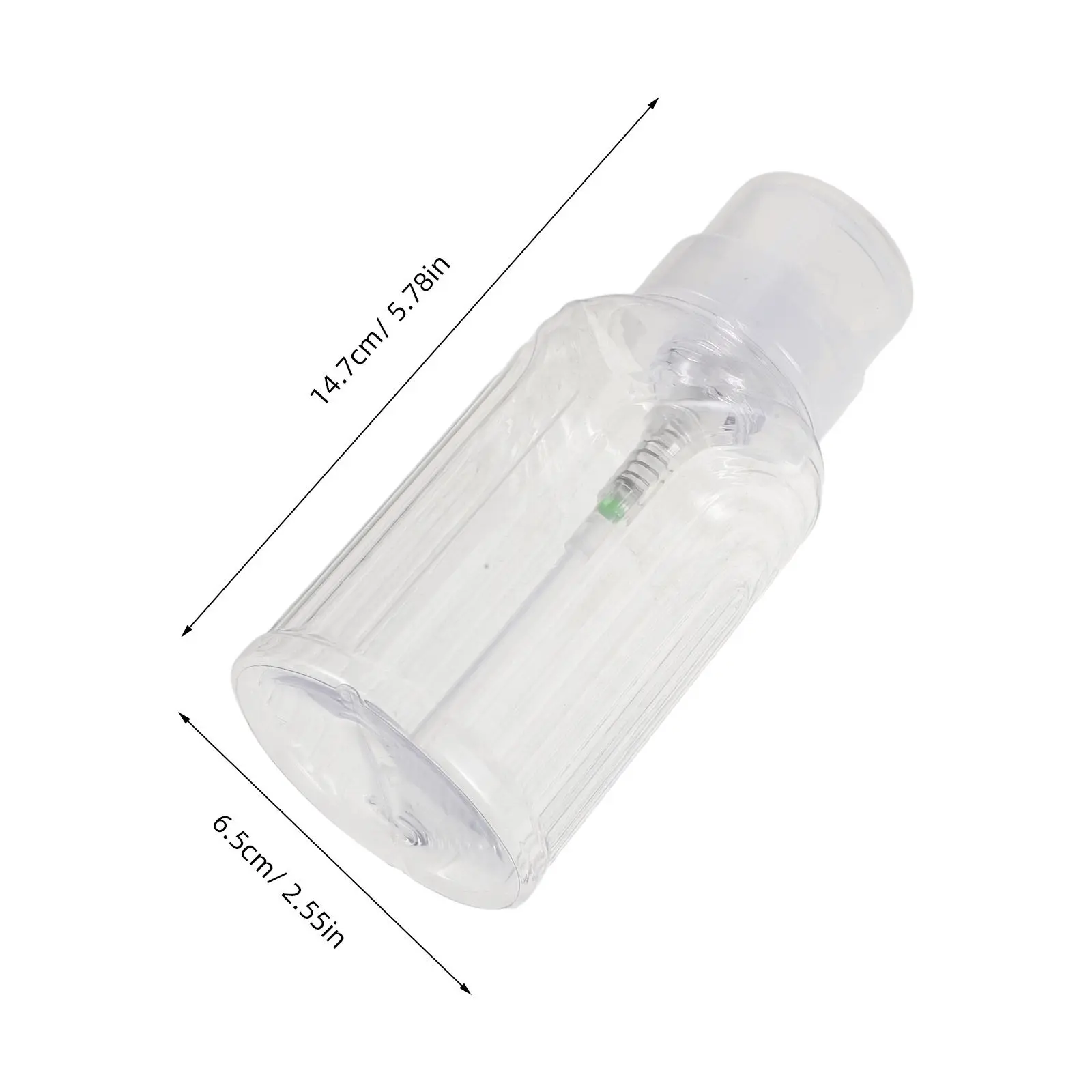 6Pcs 200Ml Refillable Press Pump Bottles Pet Nail Liquid Holder Bottles Leakproof Squeeze Dispenser for Nail Polish Remover view 5