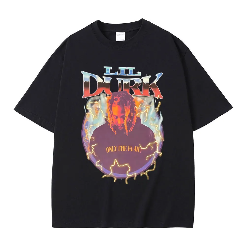 

Rapper Lil Durk Graphic T Shirt Men Women Hip Hop Fashion Street Oversized T-shirt Casual Cotton Vintage Short Sleeve T Shirts