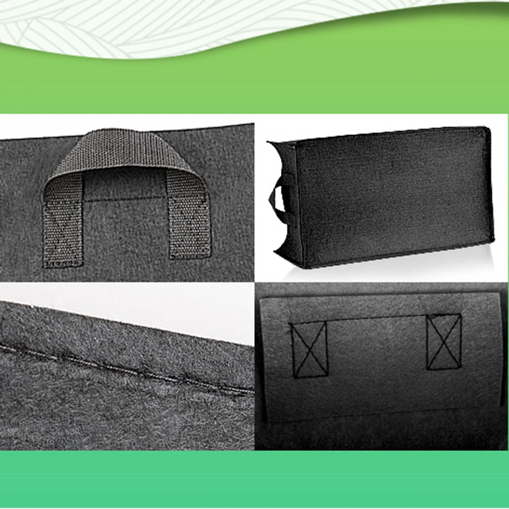 

Double Handles 10/20 Gallon Grow Bags Fabric Planting Bag Reusable Foldable Lightweight Breathable Drainage Growth for Garden