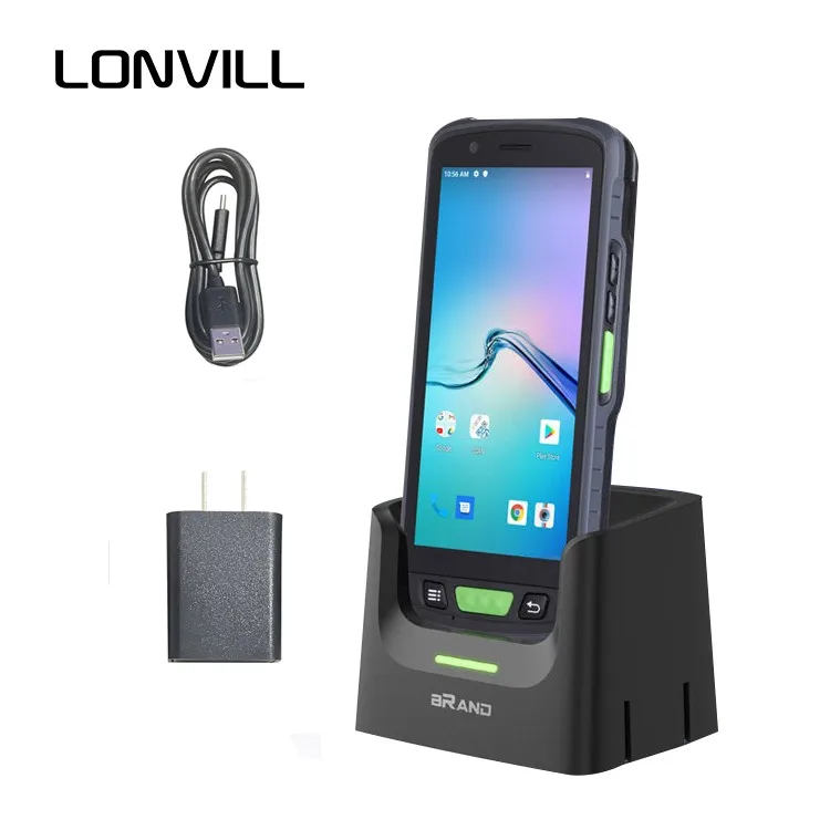 LONVILL Anti-drop Handheld Computer Mobile Barcode Scan Rugged PDA Android
