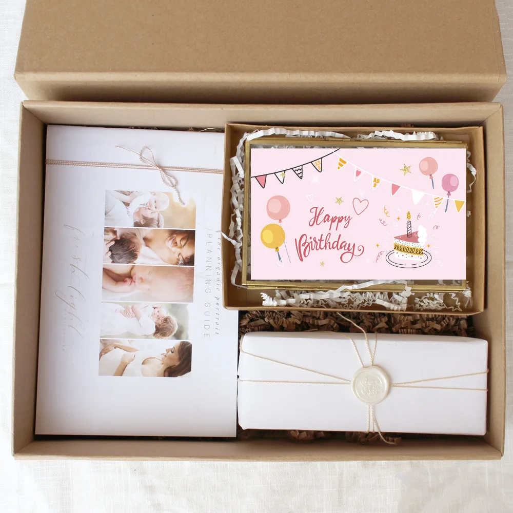 

30pcs 9x5.4cm Pink Happy Birthday Gift Packages Decotation Thank You Cards for Party Birthday Small Business Supplies Wholesale
