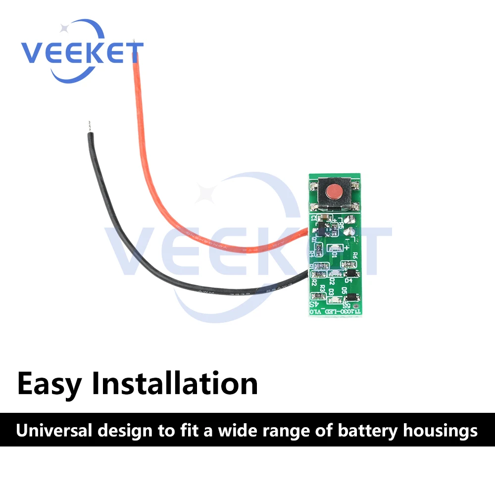 Lithium Battery Display Module 5S 18V 21V 10S 36V 42V Battery Capacity Indicator LED Display Tester With Power Display