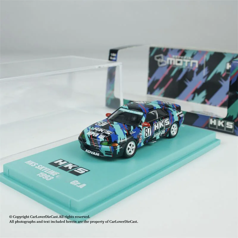 

Предпродажа Kyosho 1:64 SKYLINE R32 BNR32 HKS Gr.A 1993 FoShan APA xpo 2025, модель автомобиля из сплава